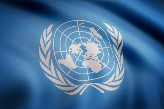 un ohe united nations flag